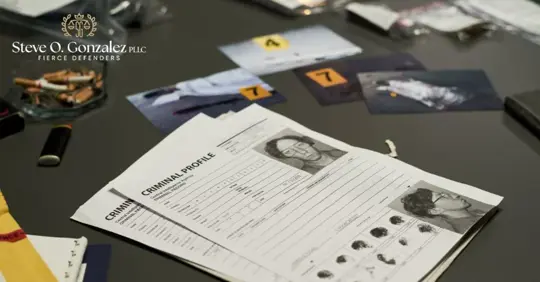 criminal files and evidence