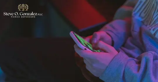 person using a phone